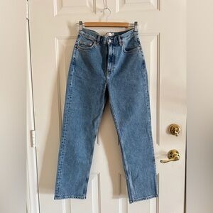 & Other Stories Classic Blue Denim Straight Leg Jeans
